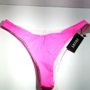 ZMART Women’s Brazilian‑Cut Bikini Bottoms – Neon Pink – Med. (8–10) – NWOT